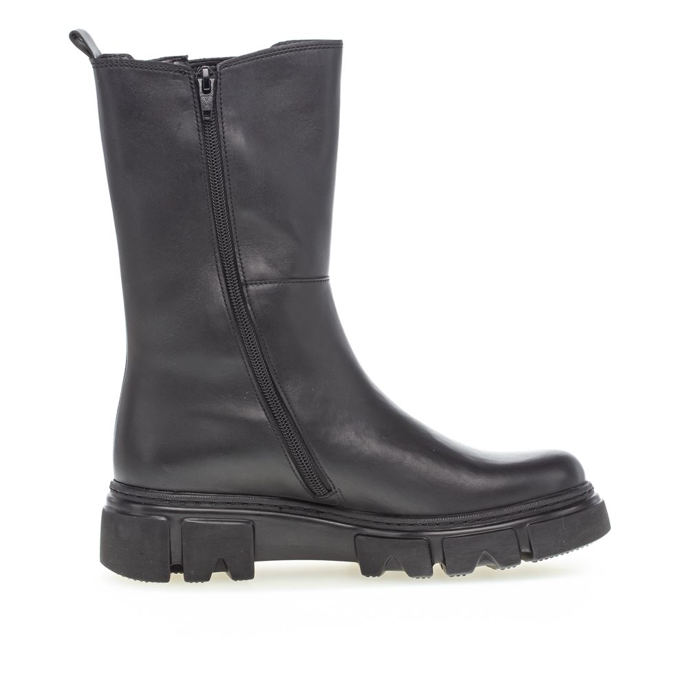 Gabor Chelsea- Boot Leder Wechselfußbett schwarz S22 91.732.27 5,5 | schwarz (schwar | F