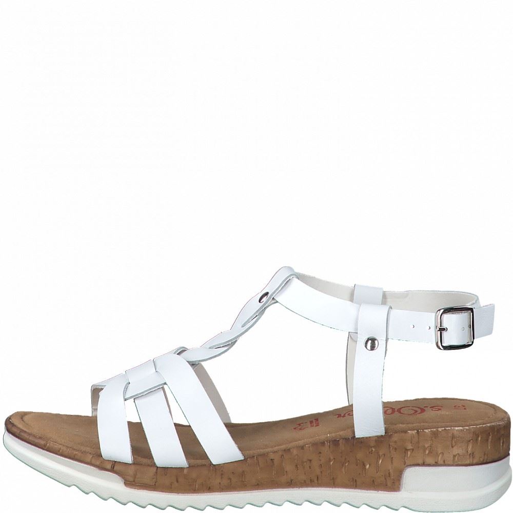 s.Oliver Sandale Keilabsatz 5-5-28205-26 38 | 100 WHITE | 