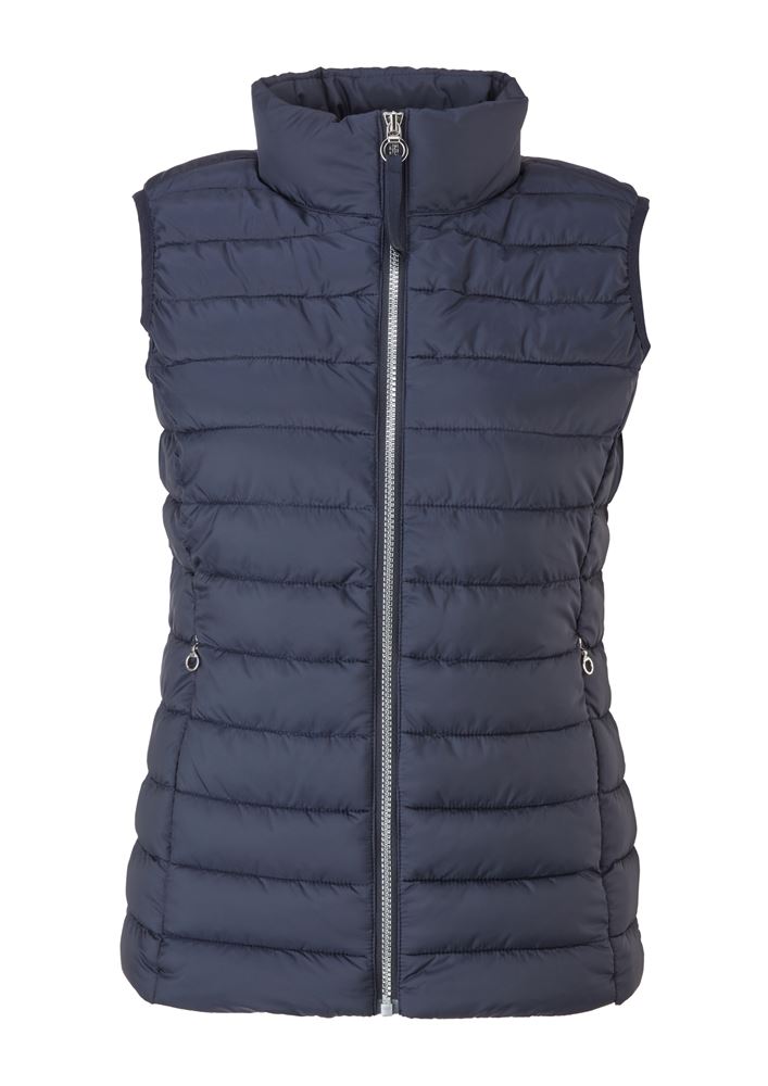 s.Oliver Damen Steppweste Stehkragen grün,blau,schwarz S22 2116408 
