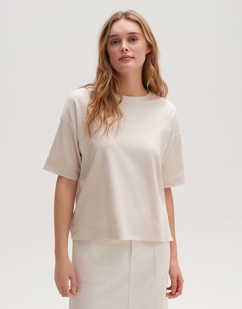 OPUS Shirt Setty hippie oversized beige S13 10181410430100 