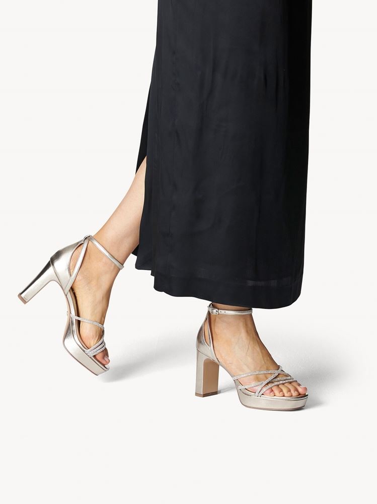 Tamaris Sandalette light gold S13 1-1-28032-30 