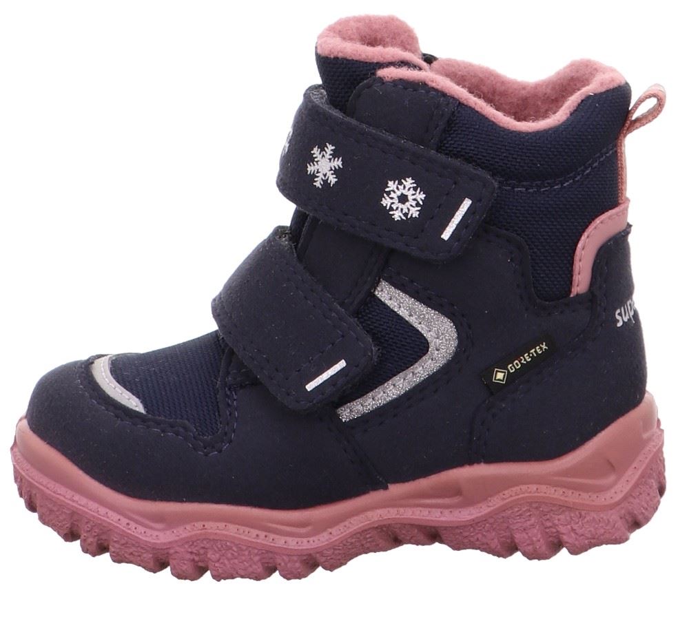 superfit HUSKY Mädchen Winterstiefel Wasserdicht Gore Tex Blau Rosa 1-000045-8010 
