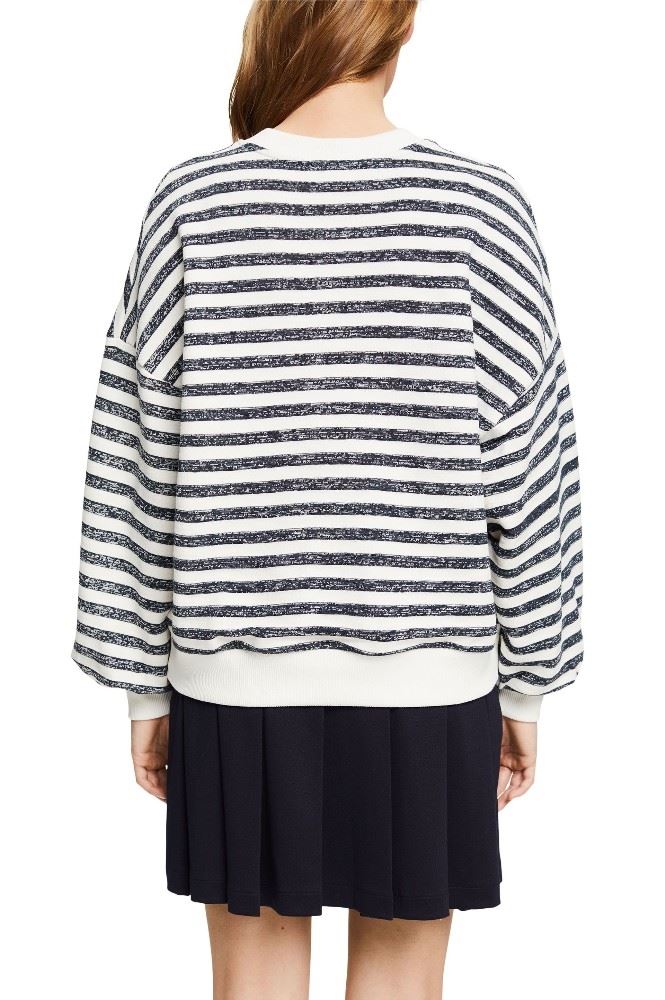 EDC Sweatshirt mit Streifenmuster 022CC1J305 