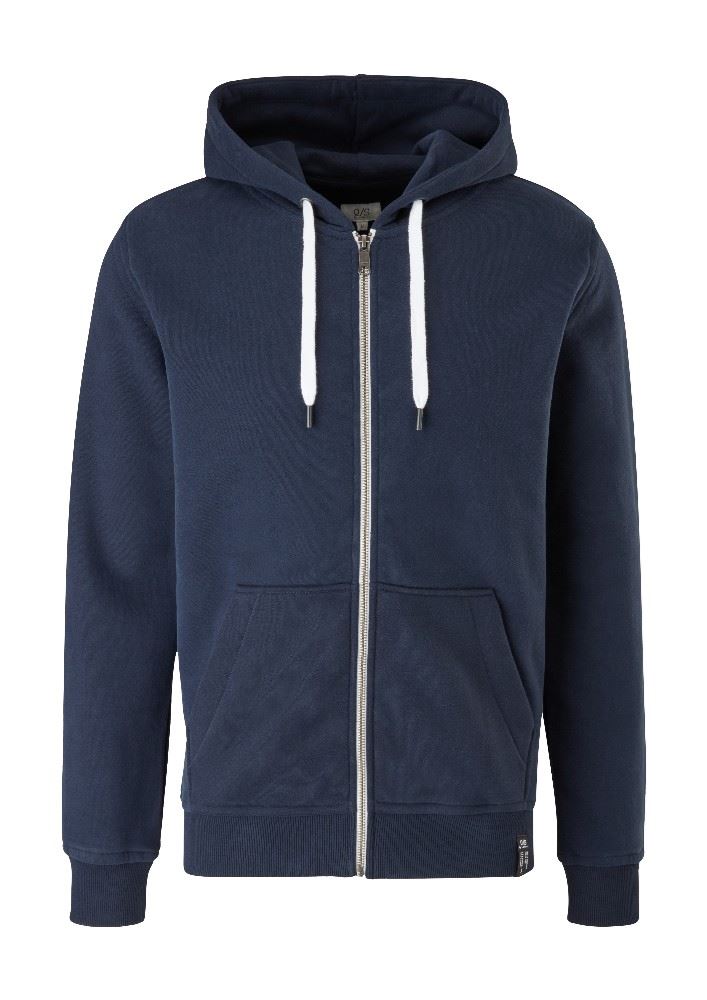QS deigned by Sweat-Jacke grau,blau S13  2109834 