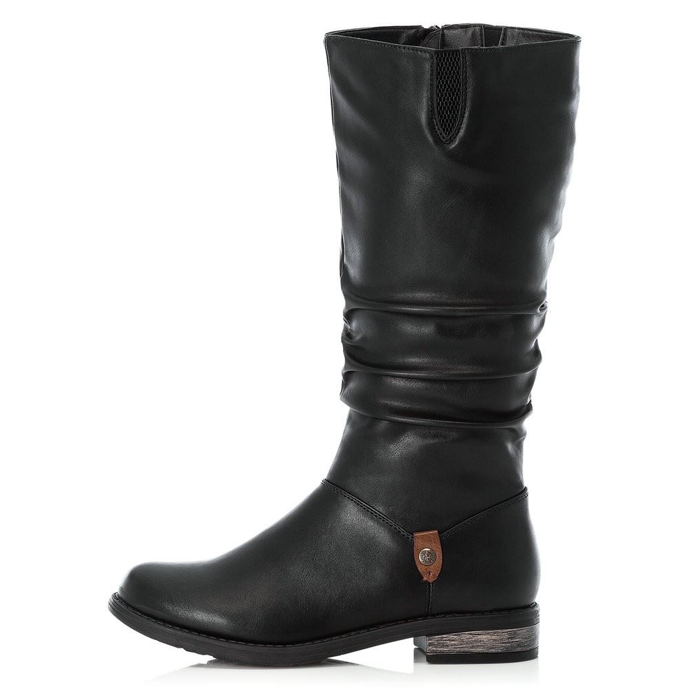 Rieker Stiefel Reißverschluss schwarz 91191 