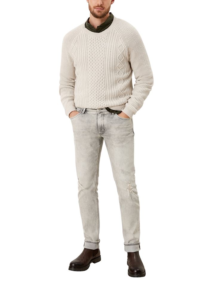 s.Oliver Jeans York Regular Fit Straight grau S21 2106336 