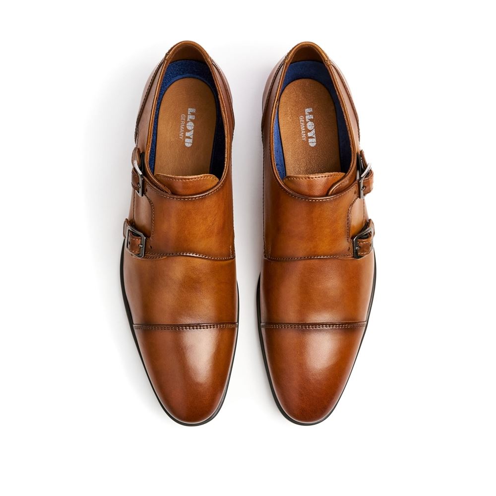 Lloyd Doppelmonk MAILAND Glattleder cognac S13 10-137-02 