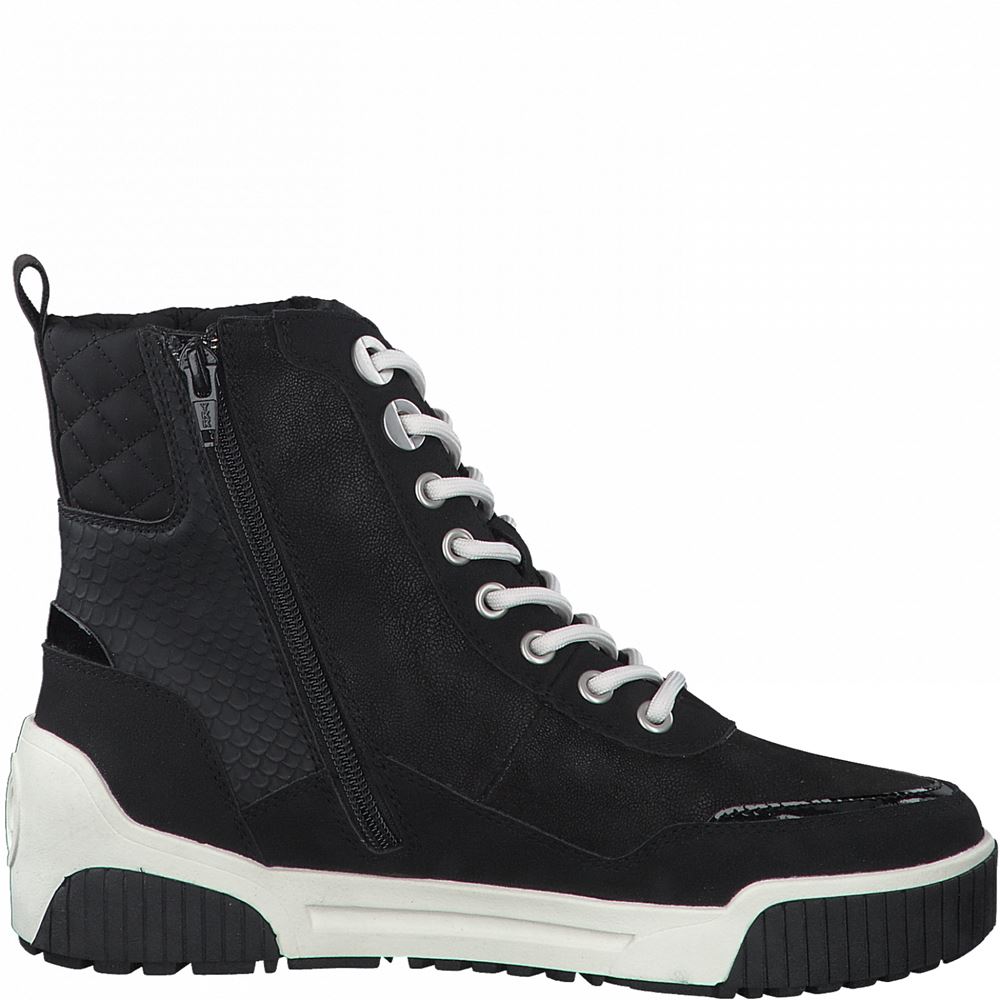 s.Oliver Schnürstiefel Reißverschluss schwarz S21 5-5-25239-27 