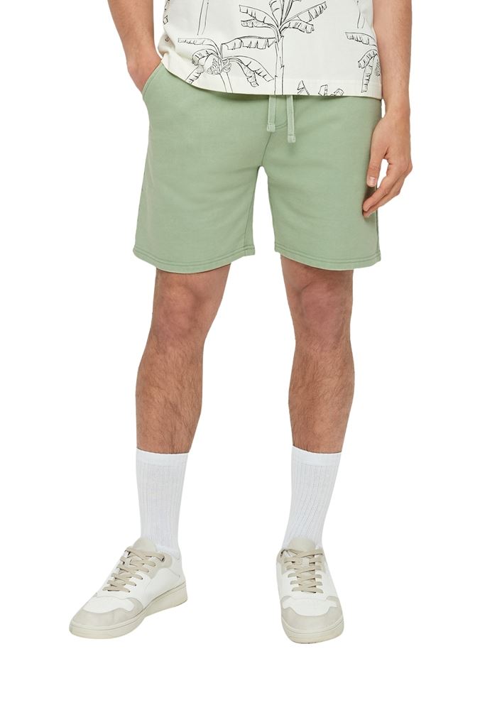 QS designed by Herren Sweatshorts aus Baumwolle grün S13  2131607 