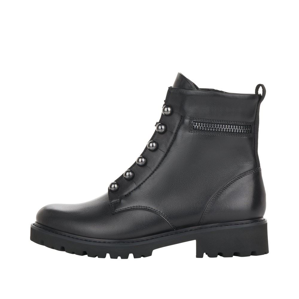 Remonte Damen Boots Kettendetails Leder schwarz S22 D8670-01 