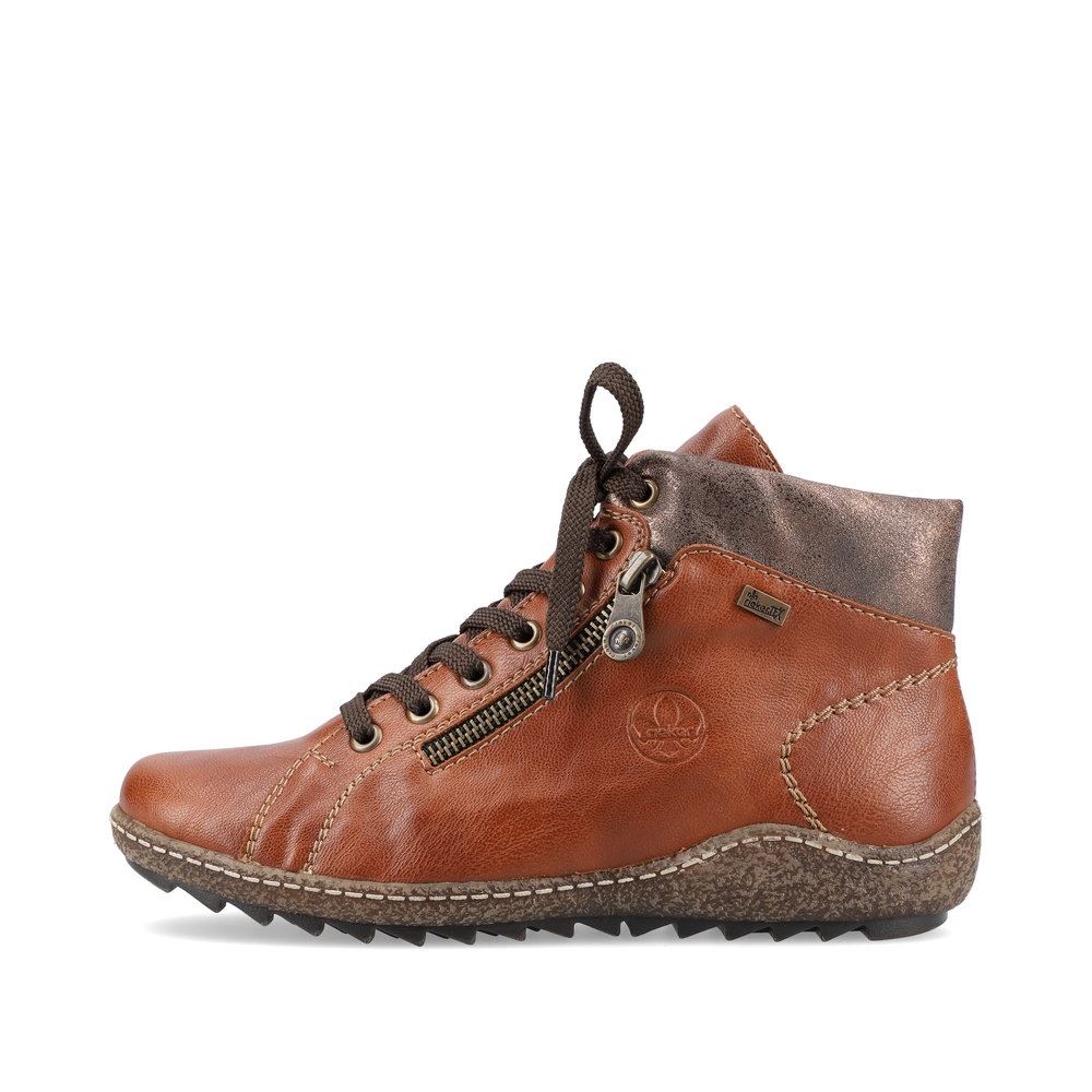 Rieker Antistress Schnürboot Reißverschluss TEX_-Membran braun S21  Z7540-22 37 | cuoio/antik | E
