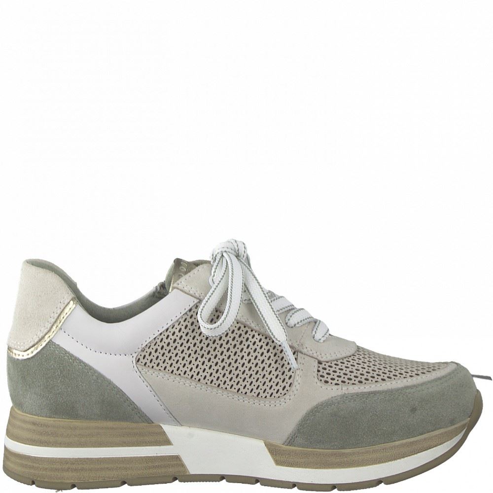 Marco Tozzi Sneaker weiß grün Reißverschluss 2-2-23732-28 42 | 114 OFFWHT/MOSS | 