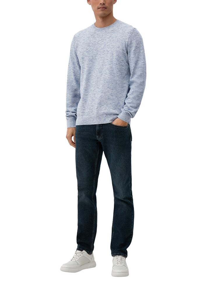 s.Oliver Strickpullover in melierter Optik S22 2124527 XL | 01W1 WHITE | 