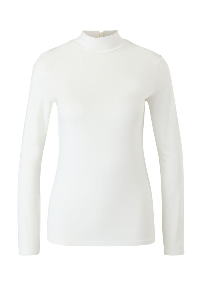 s.Oliver Langarmshirt aus Viskosestretch S22  2121823 36 | 7946 GREEN | 