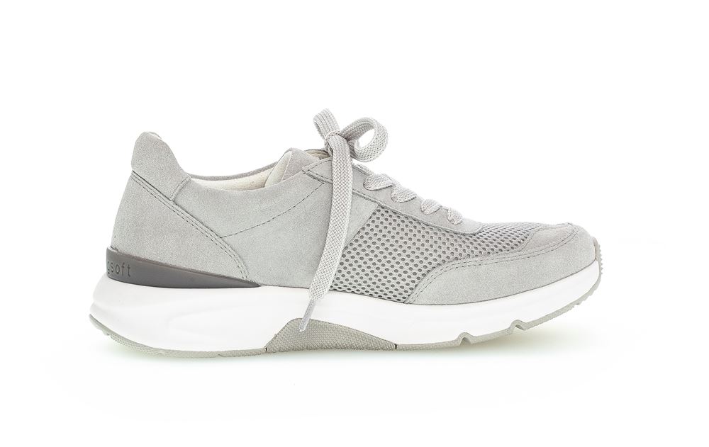 Gabor rollingsoft Damen Sneaker low Materialmix grau S13 26.897.40 