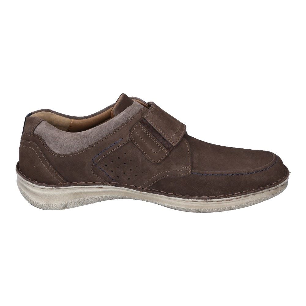 JOSEF SEIBEL Anvers 93 Herren Halbschuh Klettverschluss Leder braun S12  43693 