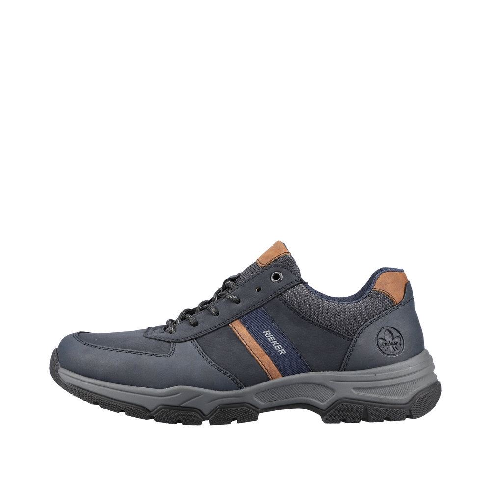 Rieker Herren Schnürschuhe blau-braun S23  11211-14 