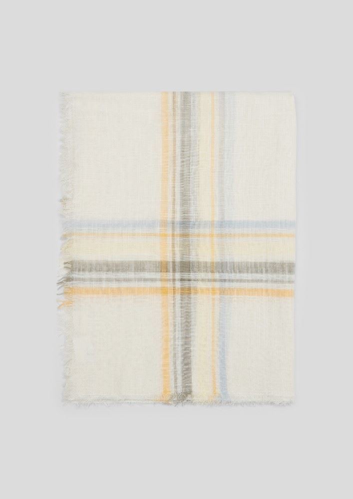 s. OliverTuch Karomuster beige 2064898 OneSize | 04D1 off-white | 