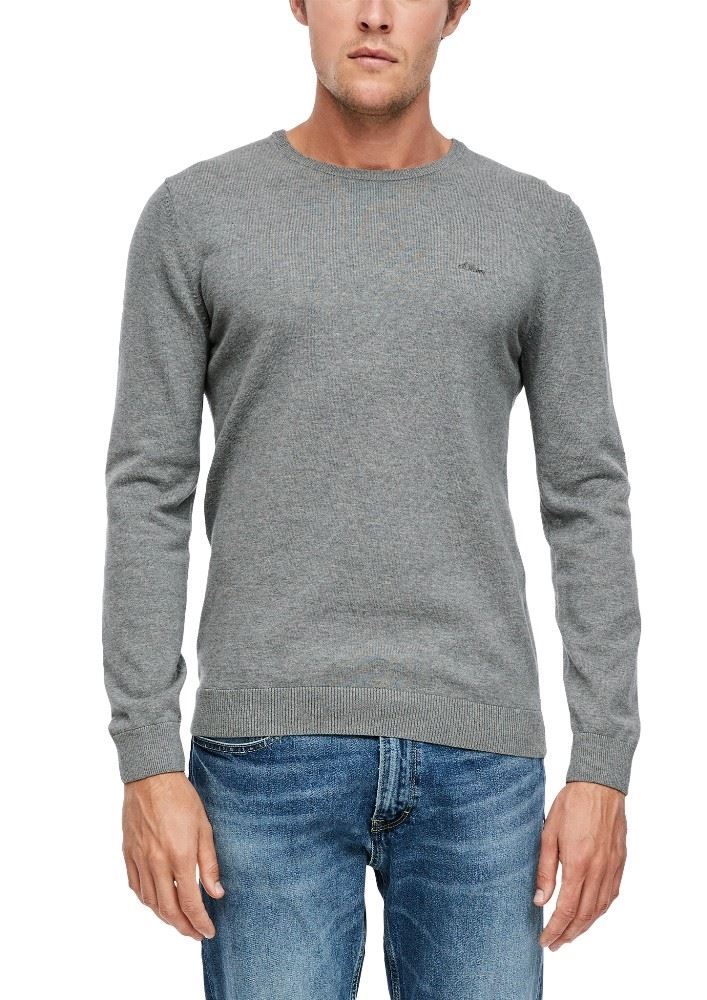 s.Oliver Feinstrickpulli hellgrau 2040664 XL | 92W0 light grey | 