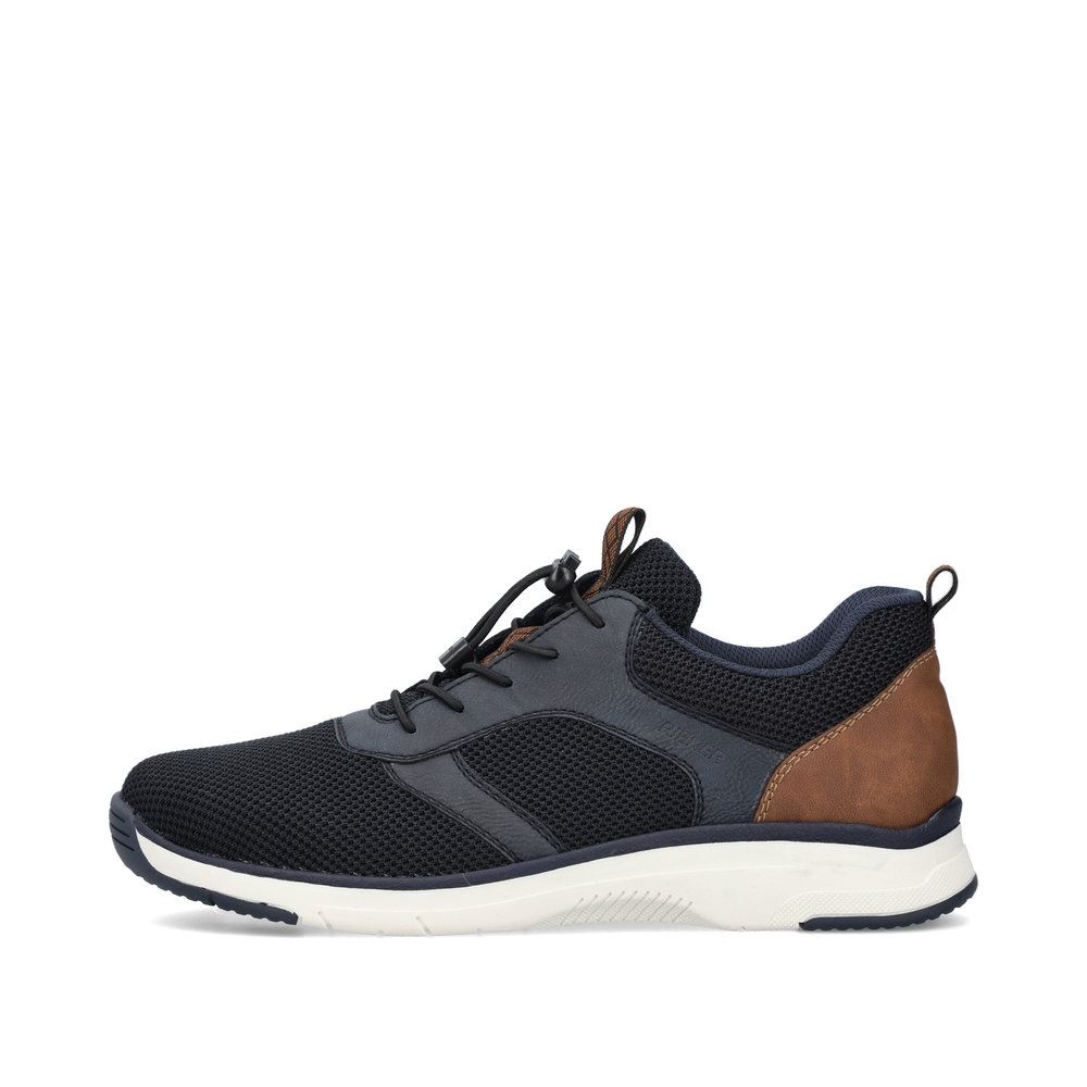 Rieker Herren Sneaker Schnellschnürung  Wechselfußbett blau S13 19534-14 