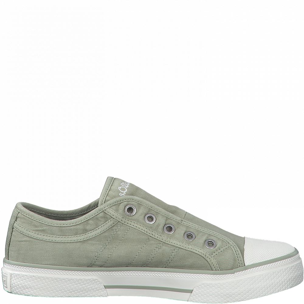 s.Oliver Damen Sneaker Low Slipper Schlupfschuh grün S12  5-5-24635-28 37 | 728 PISTACHIO | 