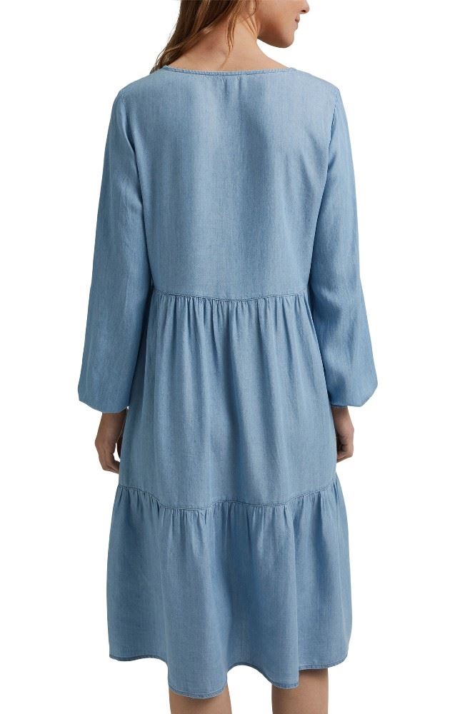 EDC Kleid Tencel Midi 031CC1E303 XL | C903 BLUE LIGHT | 