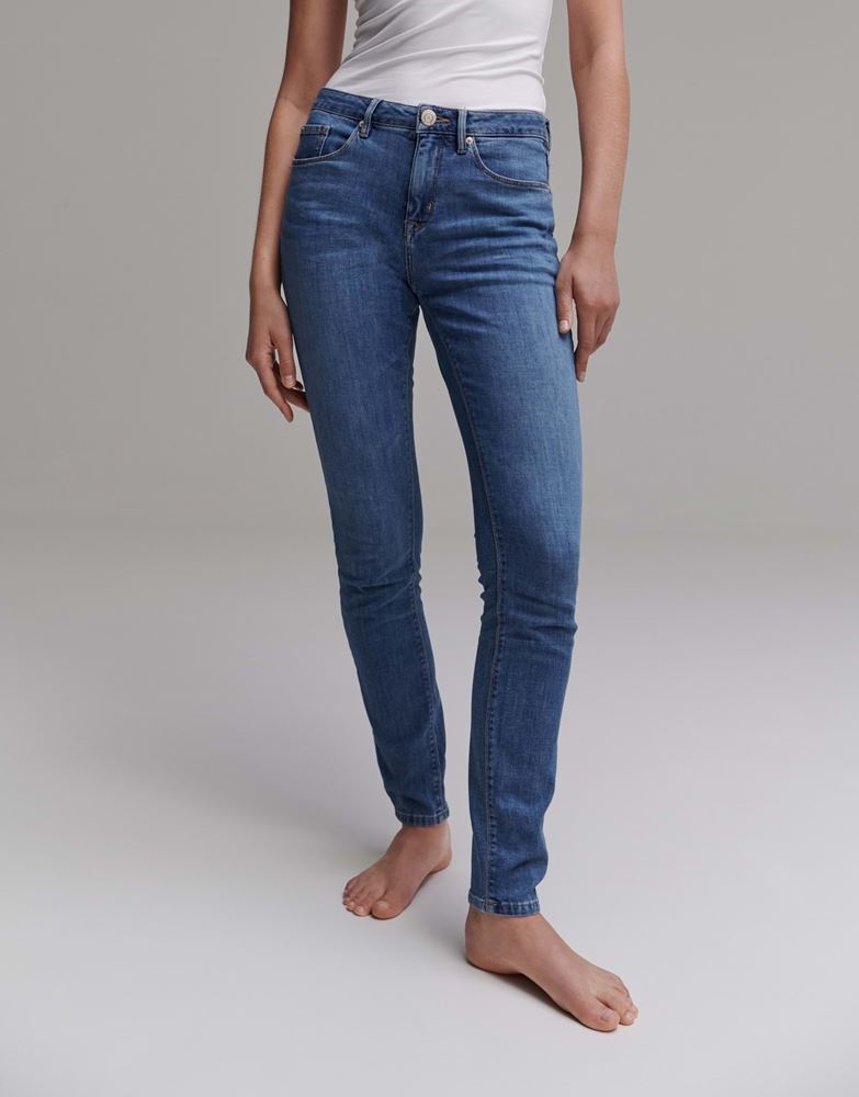 OPUS Skinny Jeans Elma ocean blue schmales Bein 5- Pocket- Design blau S13 2162011083100 34 | 70071 ocean blu | L30