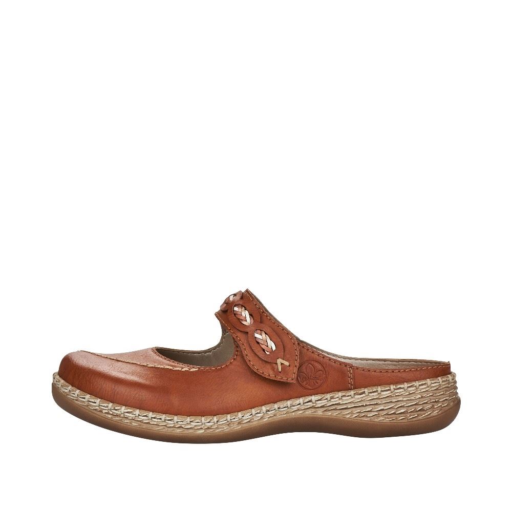Rieker Antistress Damen Clogs braun S12 46468-24 