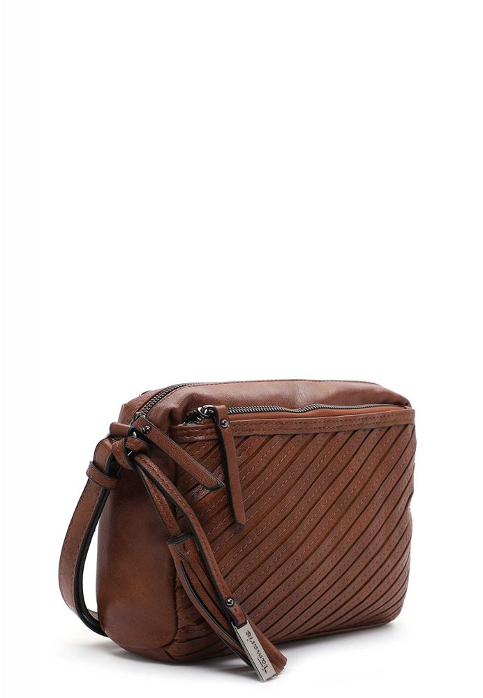 Tamaris Crossbody-Bag Umhängetasche Julina Streifen- Design braun S22 32021,700 