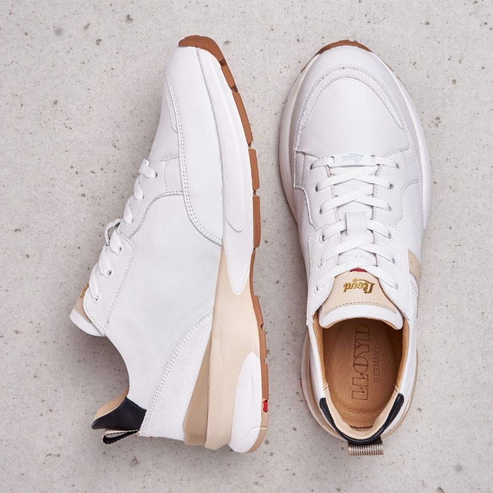 LLOYD Damen Sneaker ASRA Glattleder weiß 12-706-31 38 | offwhite/bianco | 