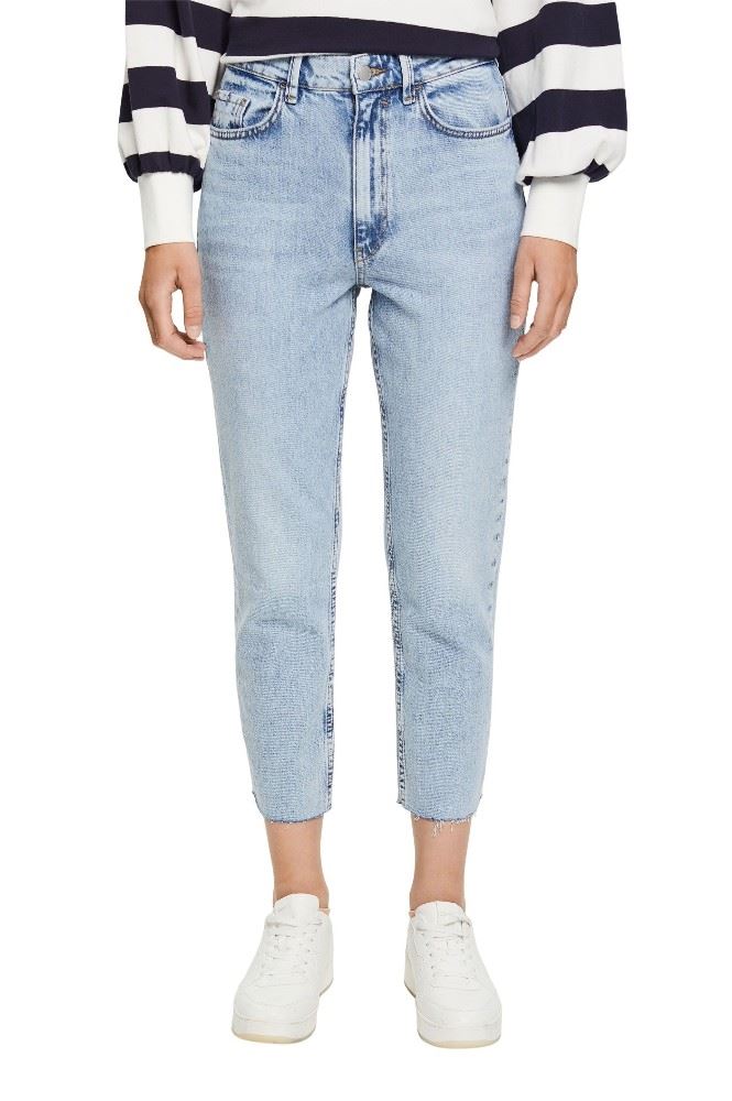 EDC Cropped Jeans Baumwoll- Mix blau S12 022CC1B311 W31 | C903 BLUE LIGHT | 