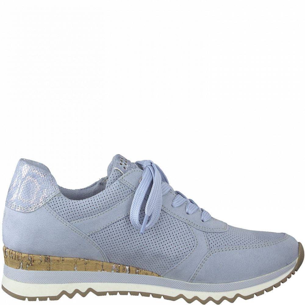 Marco Tozzi Sneaker Wechselfußbett Kork blau S12  2-2-23781-28 