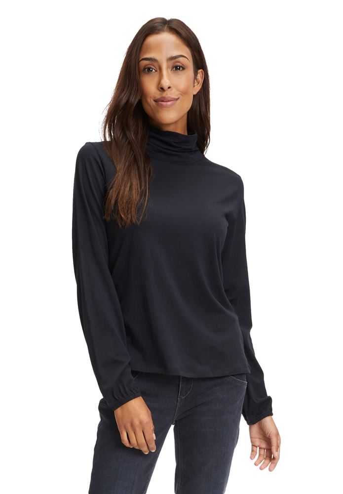 Betty Barclay Rollkragenshirt einfarbig S22 25511198 38 | 9045 Black | 