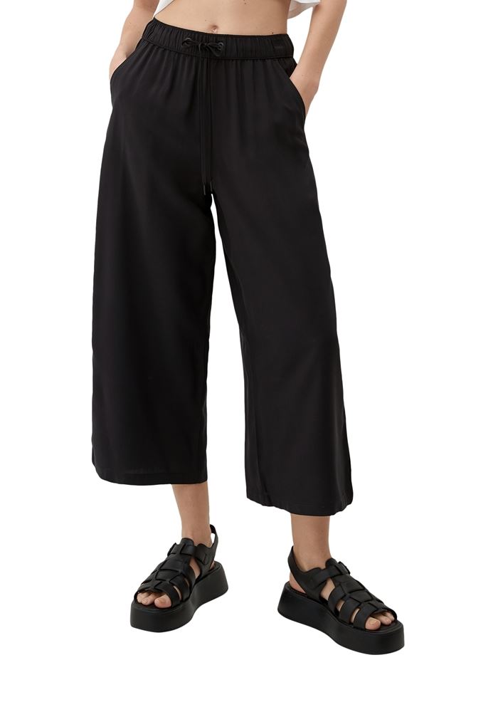 QS designed by Culotte: Hose mit Wide leg schwarz S13  2127618 