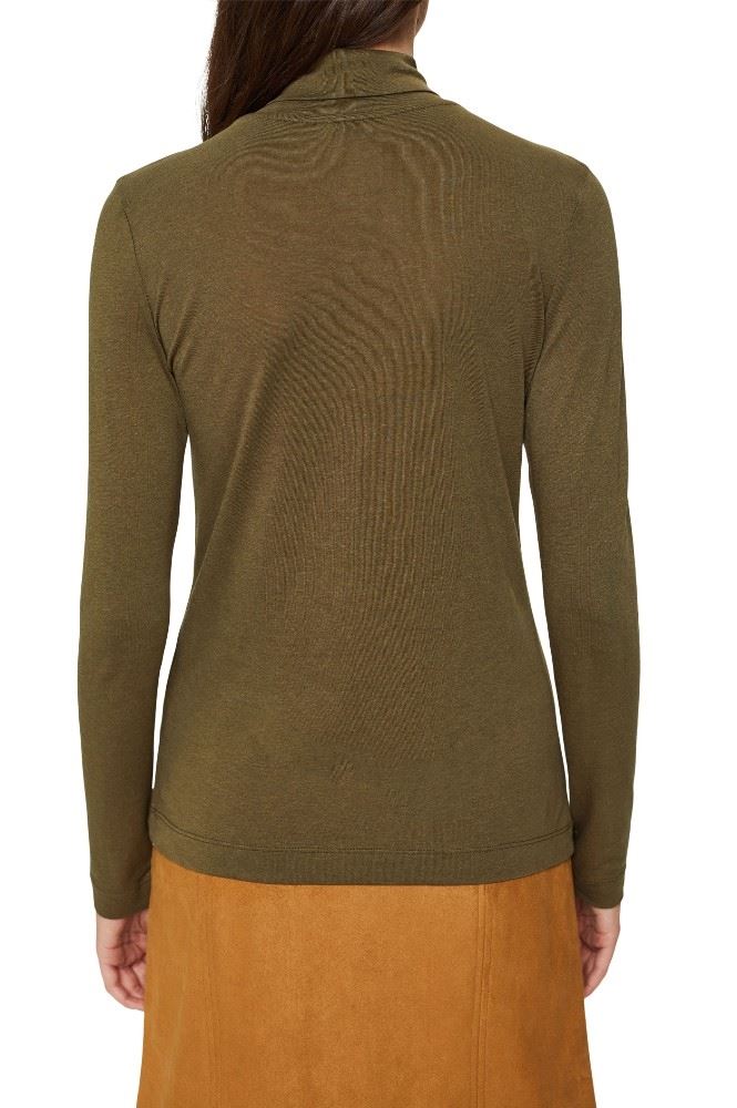 ESPRIT Longsleeve mit Stehkragen mit TENCEL™ 091EE1K318 