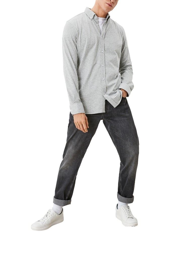 s.Oliver Jerseyhemd mit Struktur 2107820 