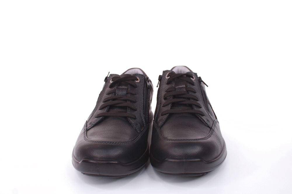 Jomos Herren Schnürhalbschuh Leder Spezialweite K schwarz S22 322414 