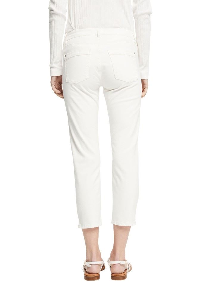 ESPRIT Caprihose seitliche Saumschlitze weiß, grün S12 042EE1B328 