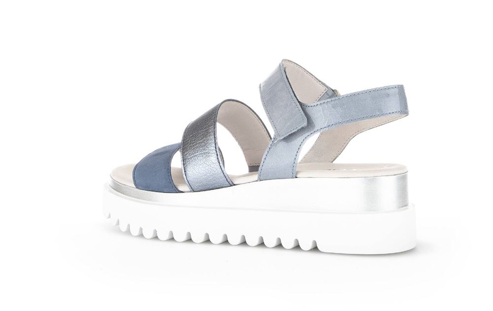 Gabor Sandalette Keilabsatz blau S13  24.610.66 
