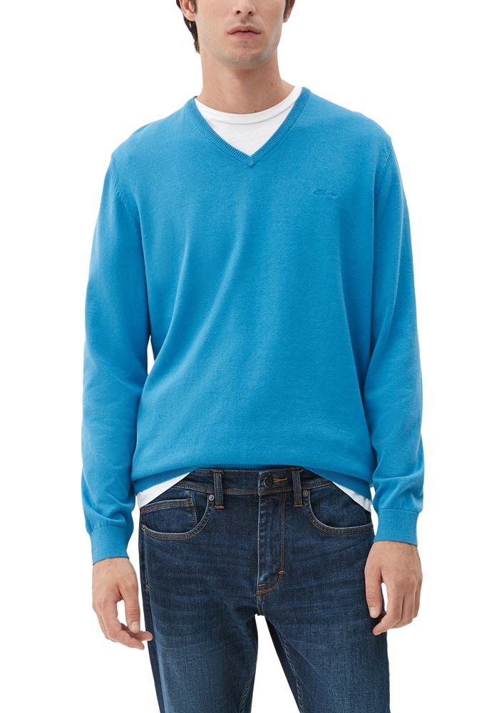 s.Oliver Feinstrickpullover mit V - Ausschnitt  Noos 2040666 