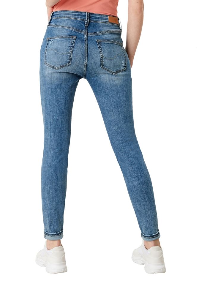 QS designed by Jeans Skinny High Waist 2112813 38 | 55Z4 blue stret | L30