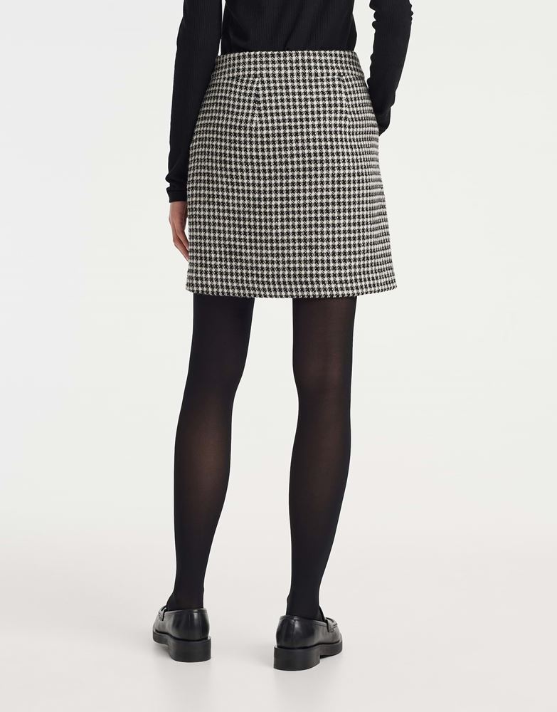 OPUS Minirock Raveki vintage Pepita- Look schwarz S22 2481910982100 