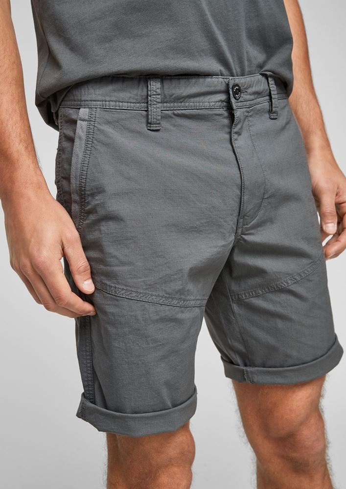 s.Oliver Herren Bermuda Baumwolle grau 2063220 W33 | 9588 grey | 