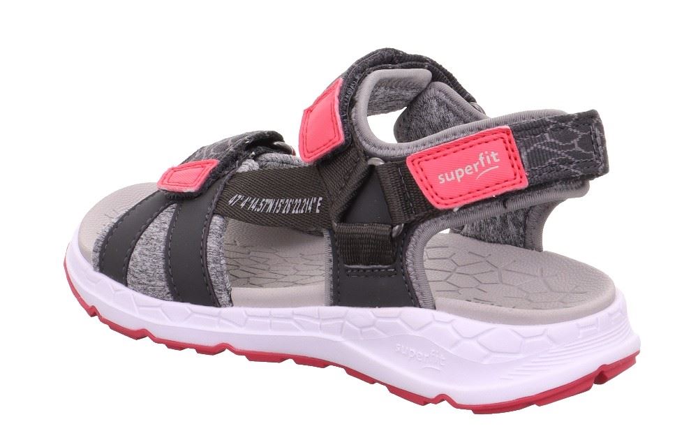 superfit Sandale CRISS CROSS grau pink Trekking 1-000580-2000 34 | grau/pink | 
