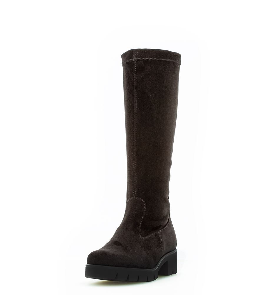 Gabor sportlicher Stiefel Wechselfußbett Schaftweite M-Stretch schwarz S22 91.719.47 