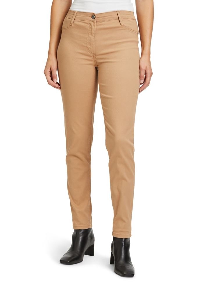 Betty Barclay Hose Slim Fit Mid Waist beige S22 66251060 46 | 7030 Golden Cam | 