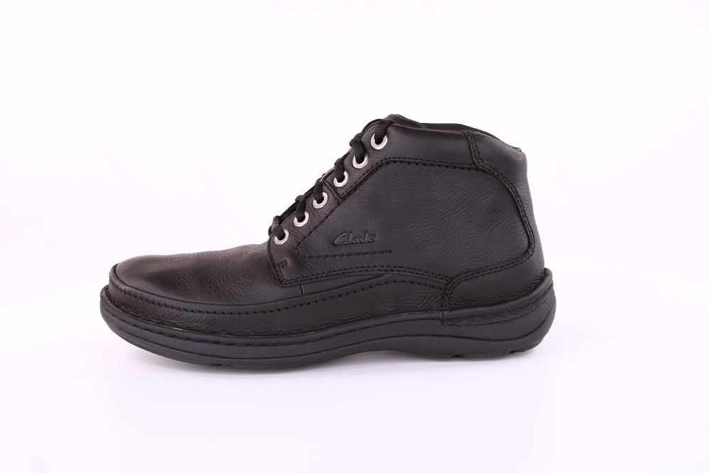 Clarks Nature Lite Herren Schnürschuh Schnürboots Leder schwarz S21  26161195 