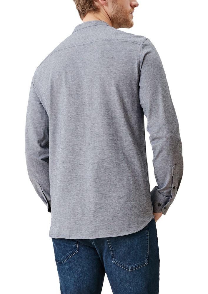 s.Oliver Herren Hemd Tailored Jersey S12 2111505 S | 58W4 dark blue | 
