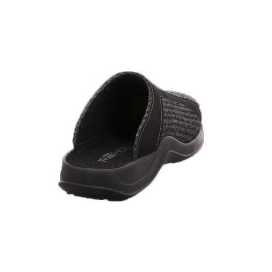 Rohde Vaasa Pantolette Hausschuh grau 2745 45 | 82 anthrazit | 