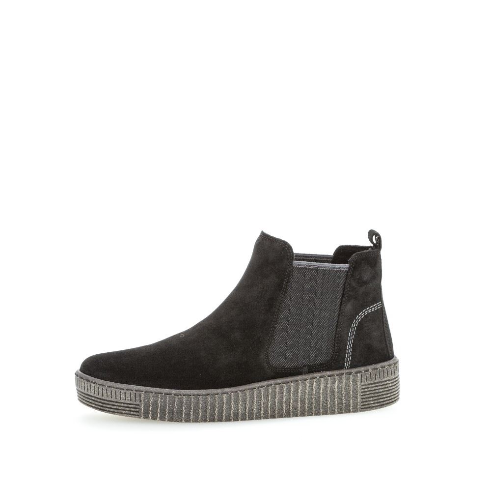 Gabor Chelsea Boot schwarz S21 73.731.17 4 | schw./grau(anth | F